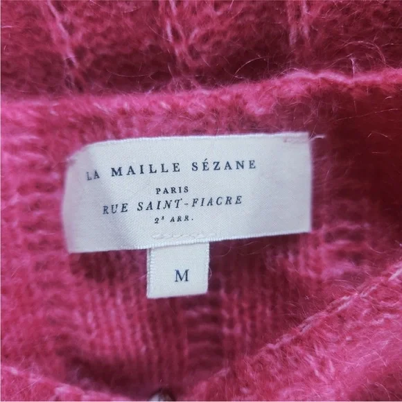 Sezane Sweater Size M Pink Wool Mohair Balloon Sleeve Knit Jumper
Pullover - Picture 5 of 9